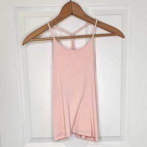 The Classic Pink Strappy Cropped Tank Top